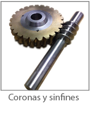 Engranes - Coronas y sinfines