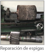 Reparación de espigas