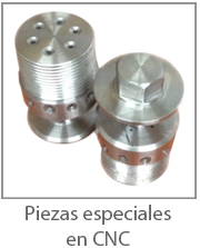Piezas especiales CNC