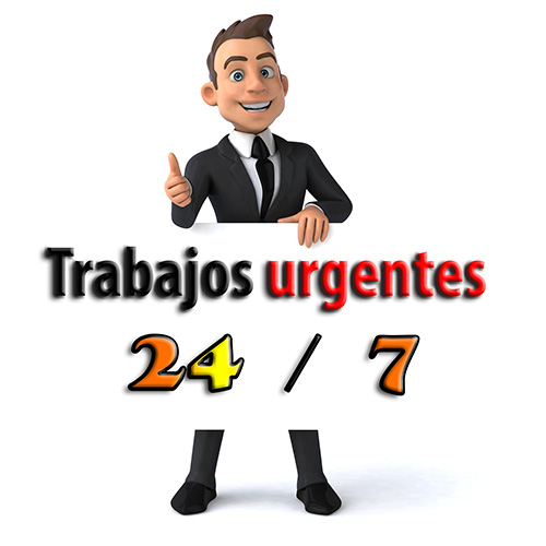 Trabajos urgentes 24 / 7 Trabajos urgentes 24 / 7